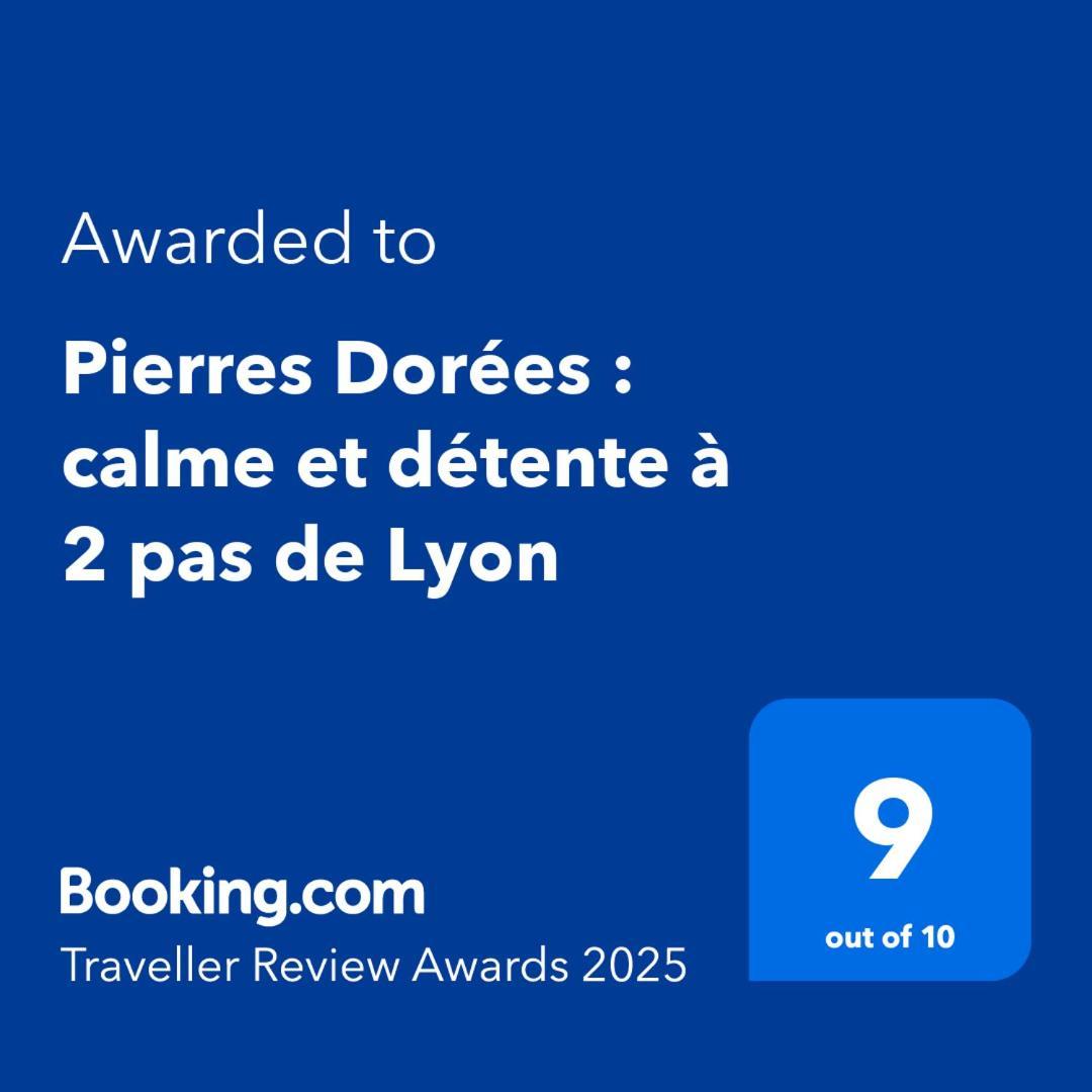 Pierres Dorees : Calme Et Detente A 2 Pas De Lyon Charnay  Kültér fotó